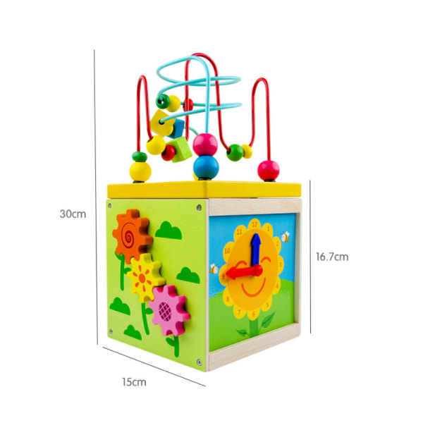 Trä barnleksaker pedagogiska trä multifunktionella