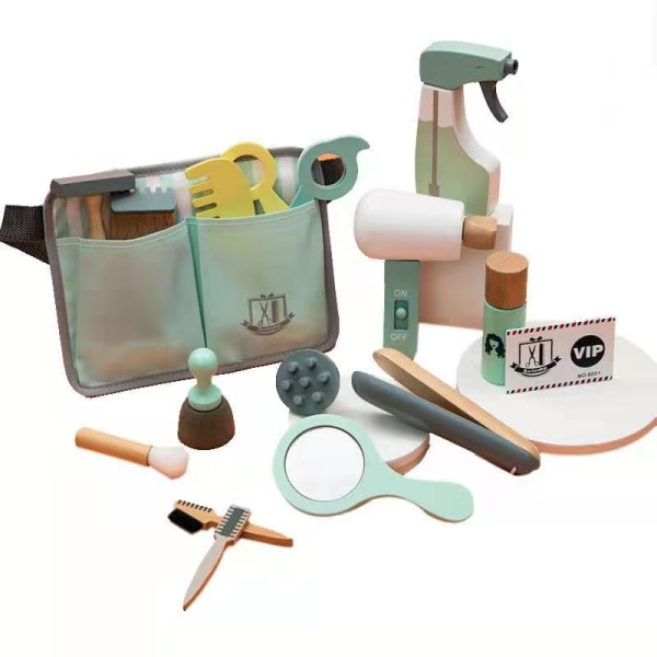 Låtsaslek Barber'S Kit Hårklippningsverktyg Leksaker Pedagogiska inlärningsleksaker Present Pedagogiska lärleksaker