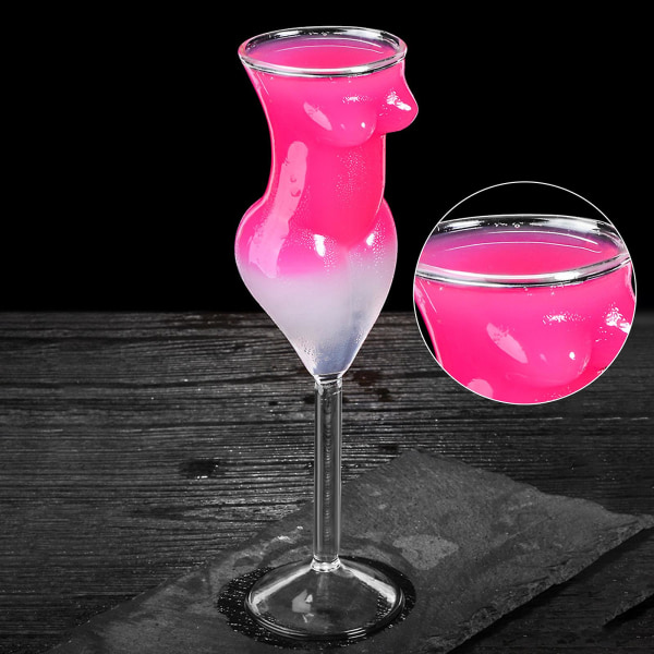 Kvinna Body Shape Cocktail Glas Vuxen Tumbler Cup Kroppsform Bägare