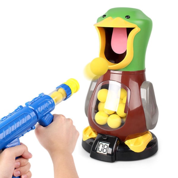 Barn slår mig anka skjuter leksakspistol vibrato pojke kula aerodynamisk mjuk kula förälder-barn leksak