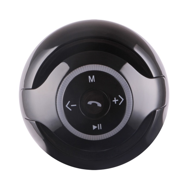Ny trådlös bärbar Bluetooth högtalare med LED-ljus i färg, subwoofer, mikrofon och FM Black