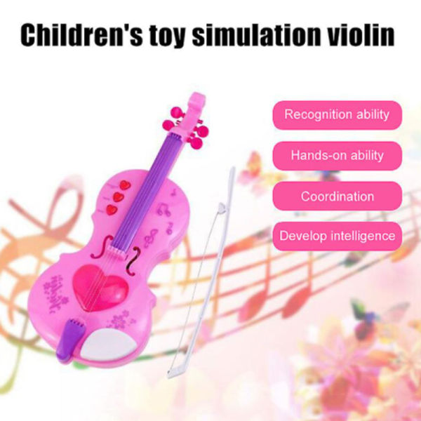 Barnfiolleksak Elektroniskt musikinstrument med musik