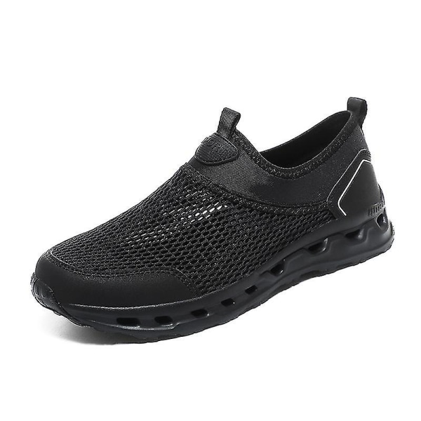 Löparskor för män Casual som andas Promenadskor Bekväma lätta skor (flera val) black 48