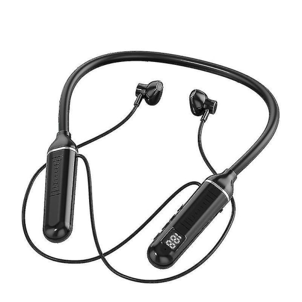 Nackband Trådlöst Bluetooth Headset svart black