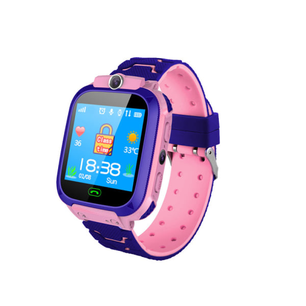 Vattentät Kids Smart Watch Videosamtal Watch Kids Digital Watch Baby Watch Mobiltelefon Pink
