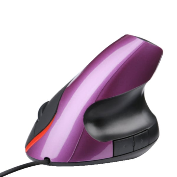 Vertikal mus 2.4G USB trådbunden vertikal mus purple