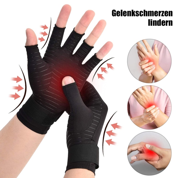 Handledskompression Artrithandskar Koppar handledsskydd stora för att  skydda handleder 32e9 | Fyndiq