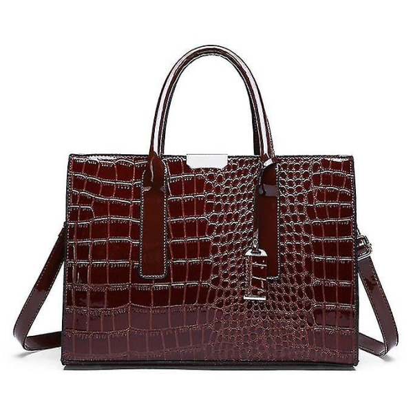 Handväska, Dam Messenger Bag Krokodilmönster Handväska för kvinnor