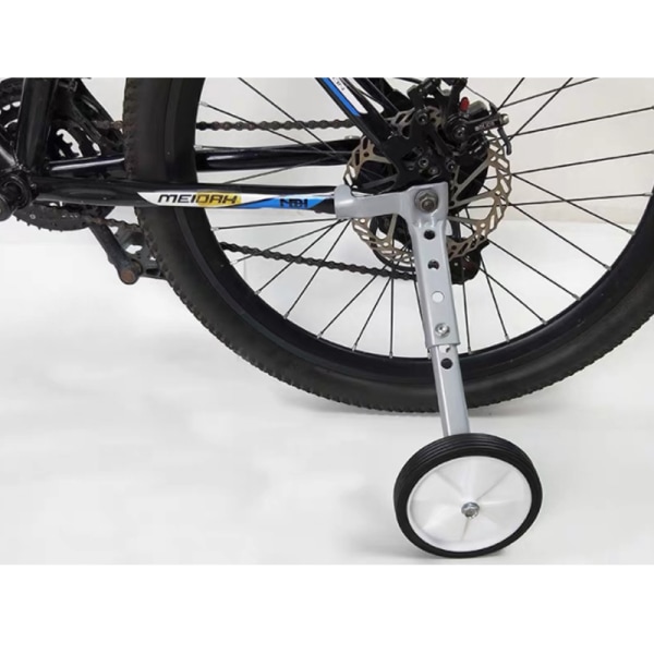 Cykelstabilisatorer Vuxen barncykel Variabel hastighet Mtb-hjälphjul 20 tum white
