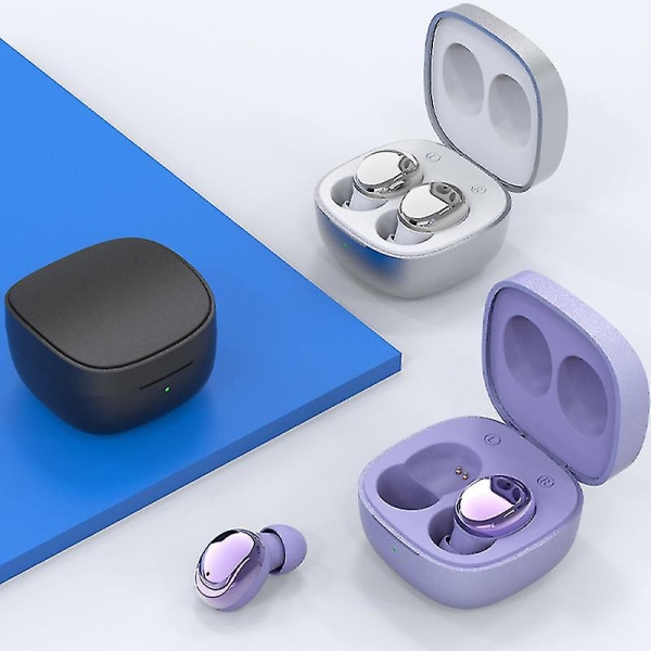 Trådlöst Bluetooth Headset Öronsnäckor Mini Hidden Trådlöst Bluetooth Headset Hidden Mini Earphones svart black