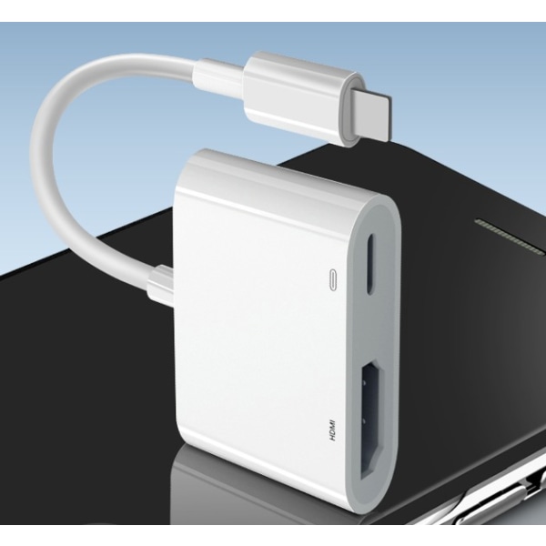 Ny strömfri HDMI-kabel skärmkonverterare mobiltelefonskärm till TV-skärm  a369 | Fyndiq