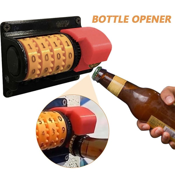 Väggmonterad Flasköppnare Beer Counting Device Bar Club Köksverktyg för pojkvänner Far Present