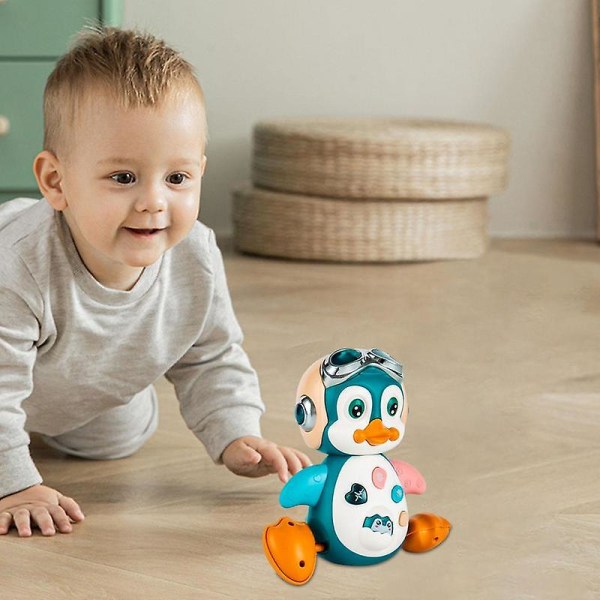 Baby Crawling Penguin Toys Musical Penguin Moving Toy