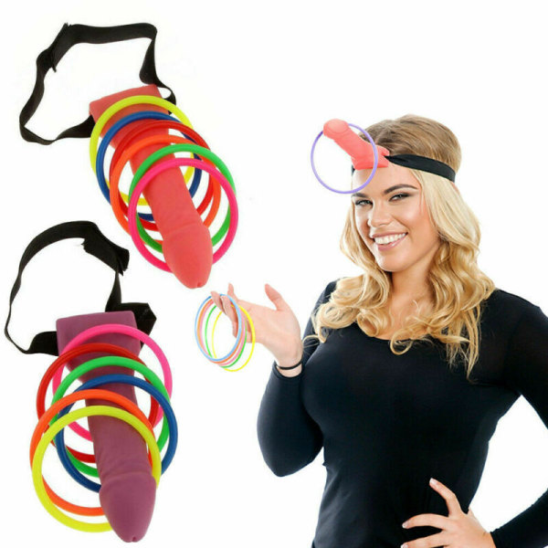 Dick Heads Hoopla Hen Do Night Party Bride to Be Willy Game Toss Drinking Stag