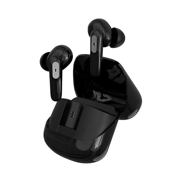 Trådlöst Bluetooth Headset In-ear Low Latency, Vattentätt, Sportbrusreducerande Bluetooth Headset Svart Black