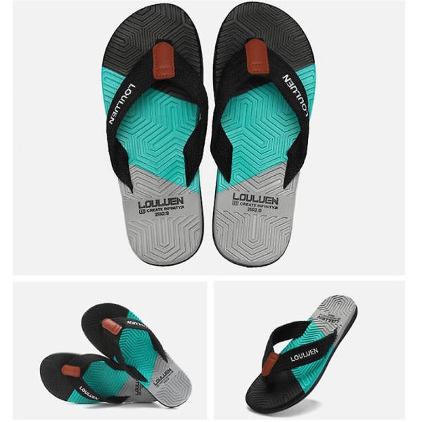 Duschskor Herr Halkfritt gym Pool Dorm Vattensandaler Flip Flops Herr öl Mysig 2 flip-flop color 1 39