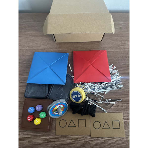 Gos- Squid Game 2 Koreansk Folkspel Set – Lekset Inspirerat av Squid Game 2 (9st+Bas)