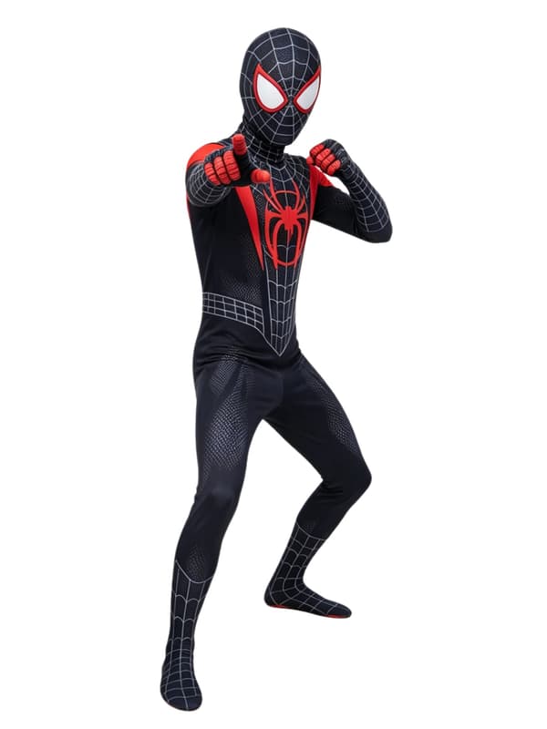 Barn Voksen Miles Morales Kostyme Spiderman Cosplay 170