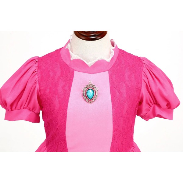 Mub- Children Princess Dress UP Halloween Christmas Party Outfit Super Brothers Costume For Girls Party D G 1 Size 130cm=6-7Years
