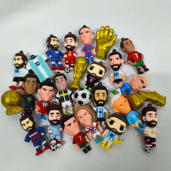 24 Blind Box VM PVC Fodboldspillerfigur NedtÃ¦llingskalender A