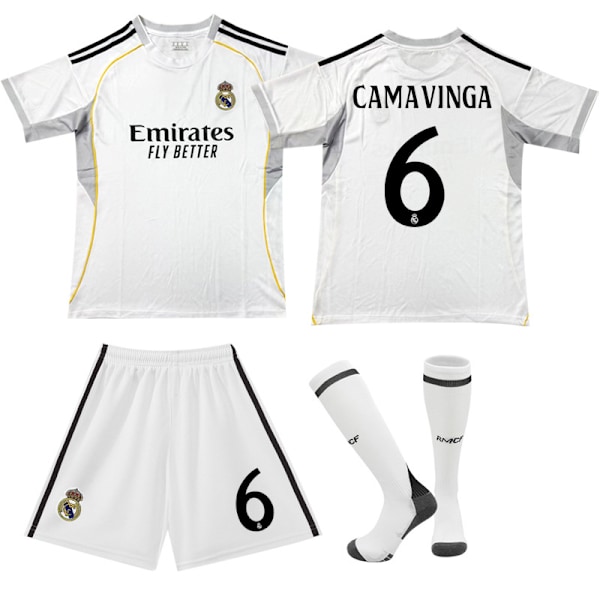 Gos- 2526 Nytt hem för Real Madrid Fotbollströja Tröja 6 CAMAVINGA #20