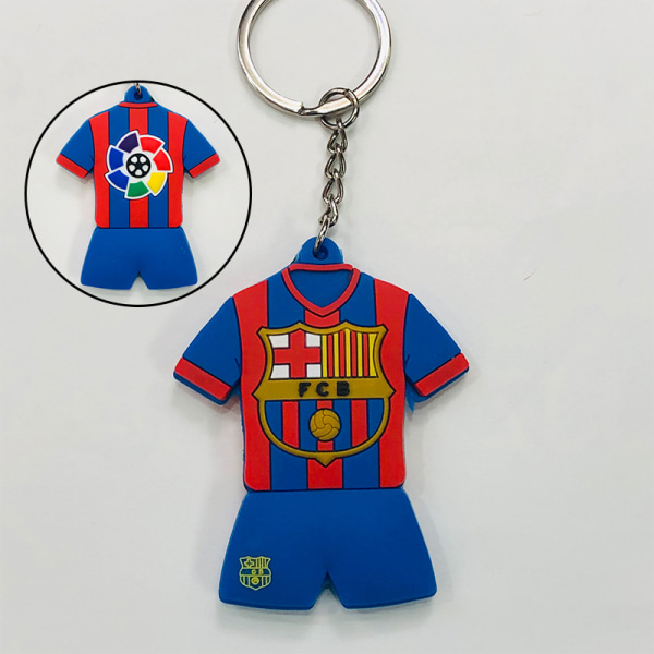 Gos- Fotballklubb Verdensmesterskap Landslag Emblem PVC Mini Trøyenøkkelring Barcelona