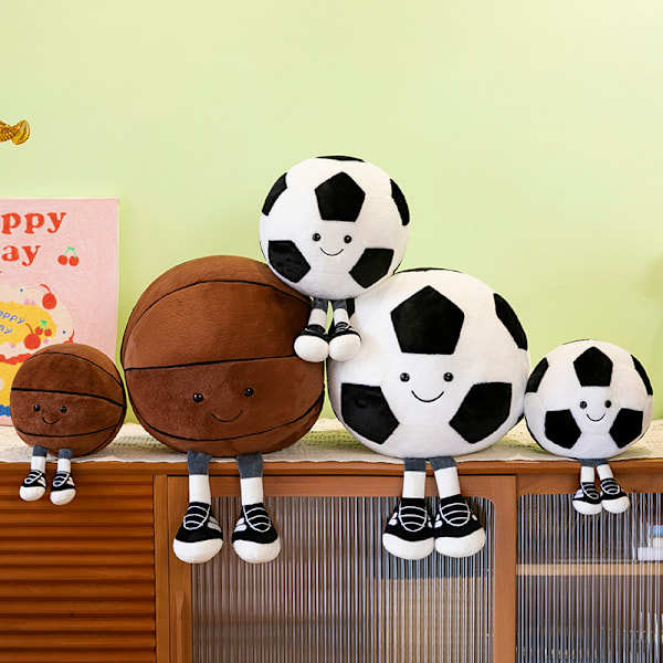 Gos- Ny Basket Fotboll Docka Plysch Leksak Barn Presenter football With feet 45cm