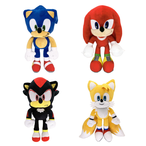 Mub- Sonic the Hedgehog Plyschleksak Plyschdocka Ryggsäck Tals Igelkott Docka 4PCS