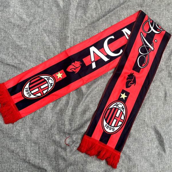 Mub- Fans Real Madrid, Liverpool, Miami hagesmæk, halstørklæder, fodboldfans, efterår og vinter jubel, håndviftende halstørklæder Ac milan