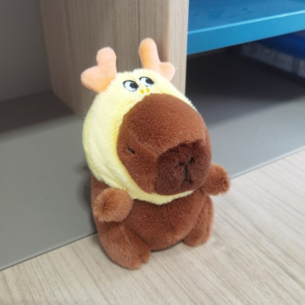 Gos- Capibara plysj vedhæng capybara nuttet ornament nøglering Small faucet set 15CM