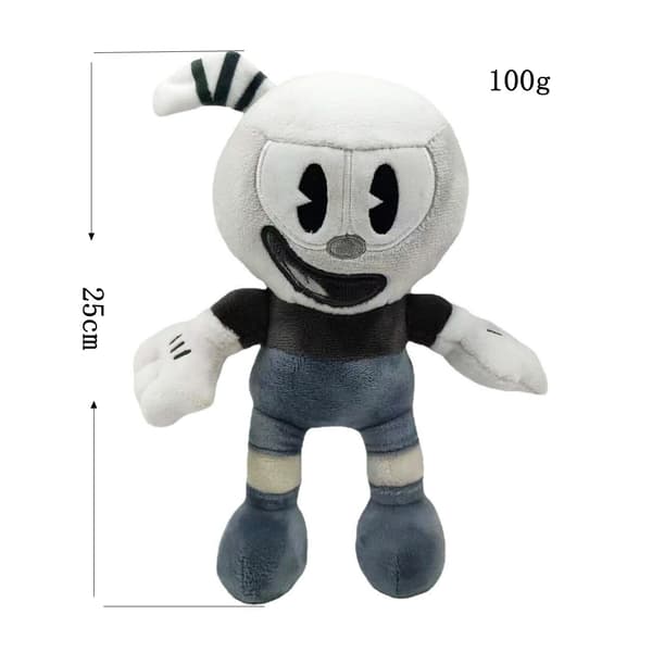 Gos- Cuphead Show Barn Docka Cuphead Seikkailu Teko-Kuppikuningas Pehmolelu Gray teacup