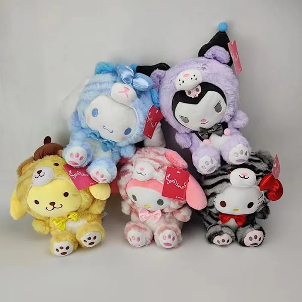 Mub- Cartoon Tiger Mascot Plush toys Japanese Cute Little Tiger Pattern Sanrio Animal Girl Heart Sanrio Wholesale 3 G 3 20cm