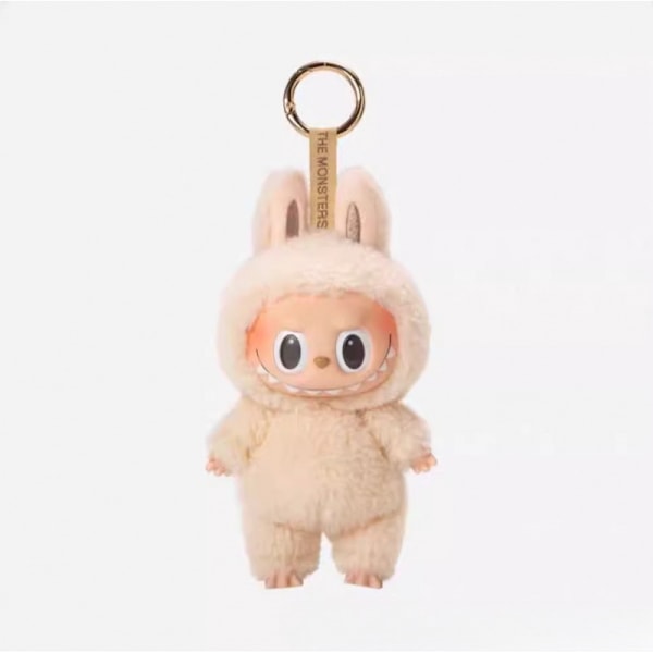 LA.BUBU RABUBU Monster Nyckelring Spännande Monster RABUBU Vinyl Ansikte Plysch Nyckelring Konst Samlarleksak Barnpresent... soy milk Duoduo