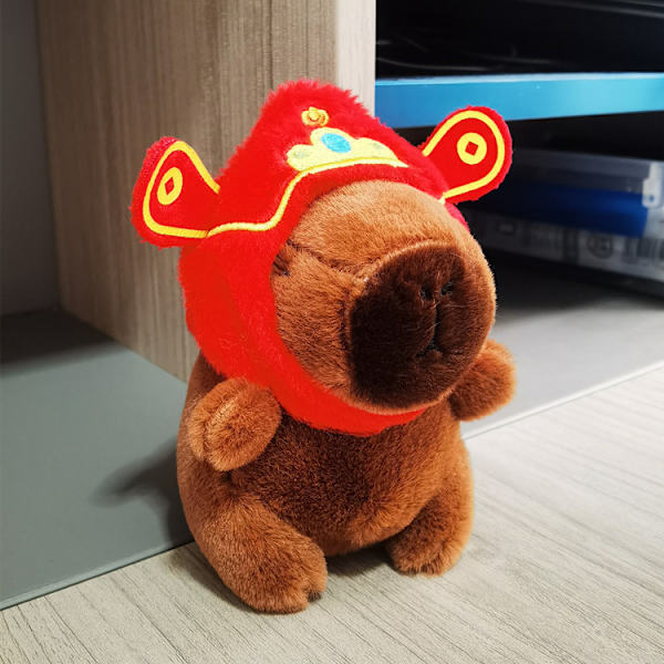 Gos- Capibara plysj vedhæng capybara sød ornament nøglering Fortuna head cover 15CM