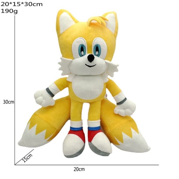 Gos- 2025 Sonic siili Pehmoleluhahmo Reppu Big-headed yellow