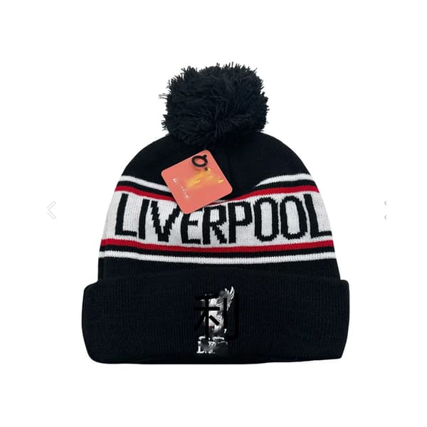 Gos- Fotballklubb strikket lue vinterlue Liverpool Black