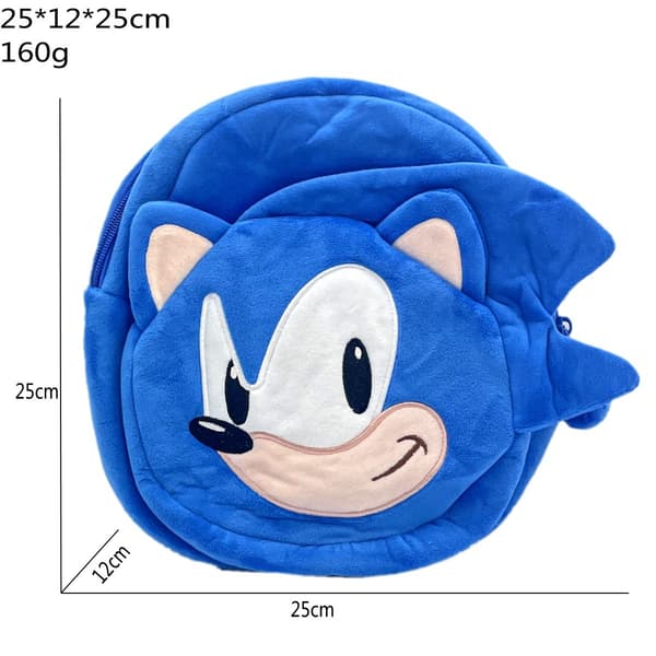 Gos- 2025 Sonic Pindsvin Plys Legetøjsfigur Rygsæk Sonic backpack
