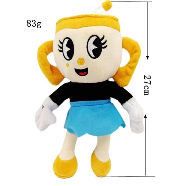 Gos- Cuphead Show Barn Docka Cuphead Seikkailu Teko-Kuppikuningas Pehmolelu Teacup Female Ms. Chalice