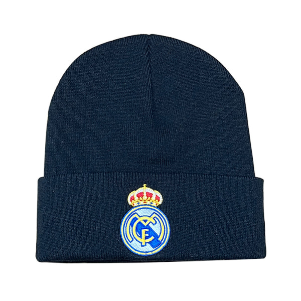 Gos- Fodbold fan club emblem strikket vinterhue stræk beanie Real Madrid black