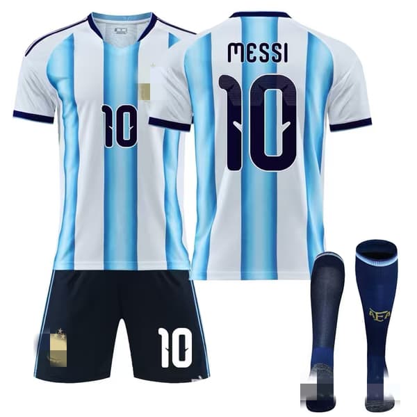 2026 VM Argentina fodboldtrøjer Hjem 10 Messi 24 18