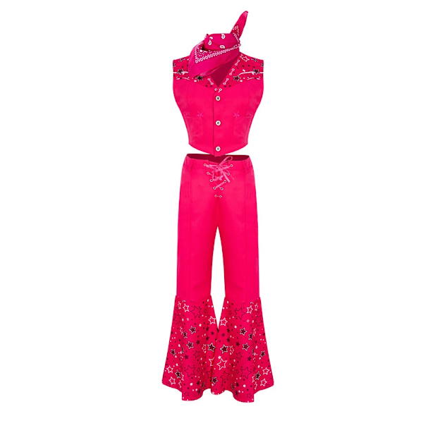 Mub- Fitspi Live Version Movie Cosplay Tøj Populære Film Og Tv-Roller Cosplay Tøj Pink Jumpsuit Suit Barbie Dragt G Barbie suit M