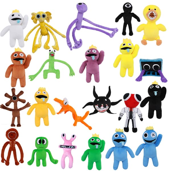 30 cm Rainbow Friends pehmolelu piirretty pelihahmonukke W U black