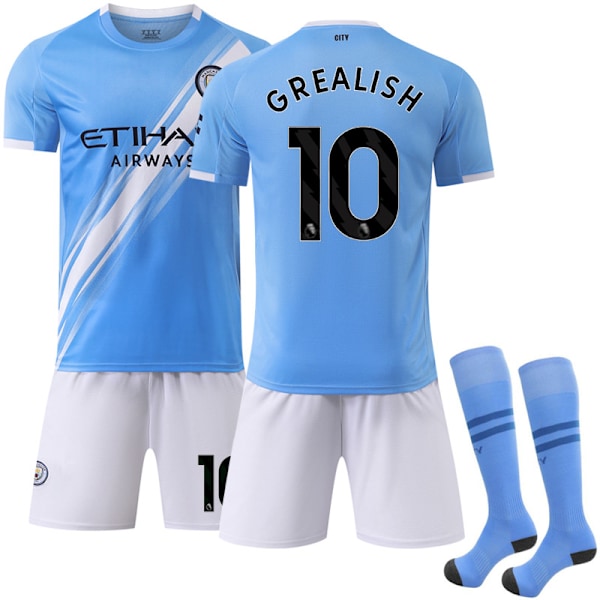 Gos- 2025-26 New Soccer Jersey Manchester City Home 10 GREALISH XS