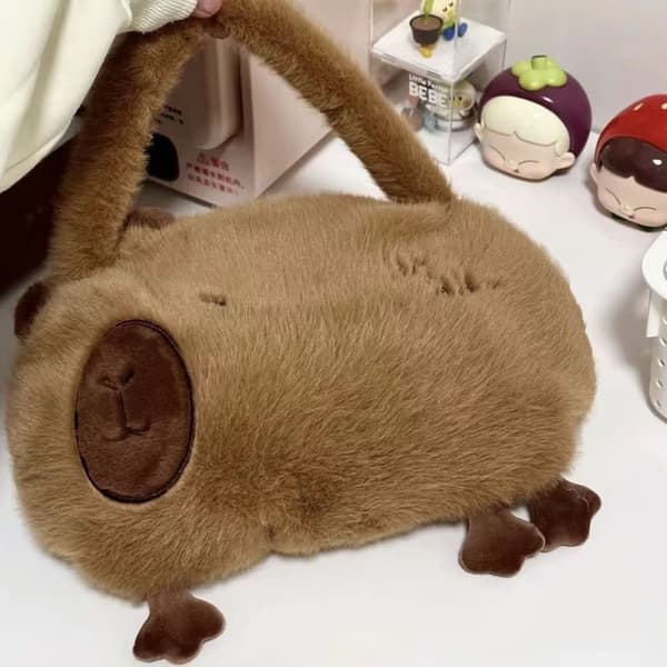 Gos- Kapibala plush bag cute capybara small backpack Hand withdrawals