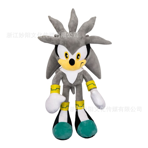 Mub- Sonic the Hedgehog Plyschleksak Plyschdocka Ryggsäck Tals Igelkott Docka 28CM-GRAY