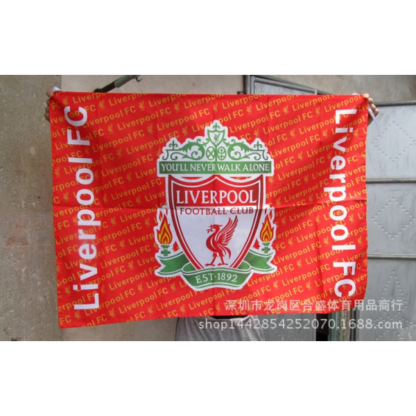 Gos- Fotbollsfans stora flaggor fans hänger flaggor dekoration Liverpool
