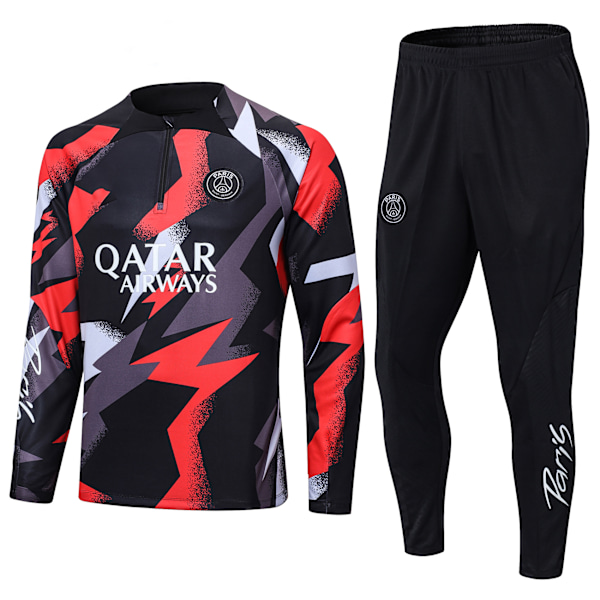 23-24 Paris kapteinsarm jersey drakt for barn treningsdrakt rød red 2XL