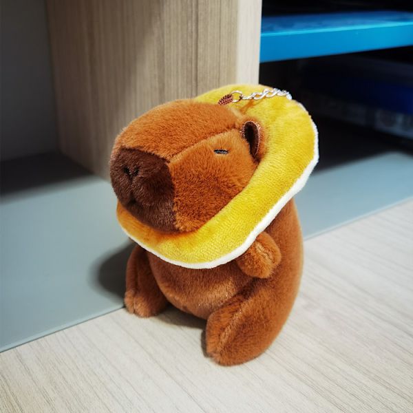 Gos- Capibara plysj vedhæng capybara sød ornament nøglering TOAST 13CM
