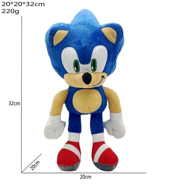 Gos- 2025 Sonic Siili Pehmolelu Hahmo Reppu Big head blue