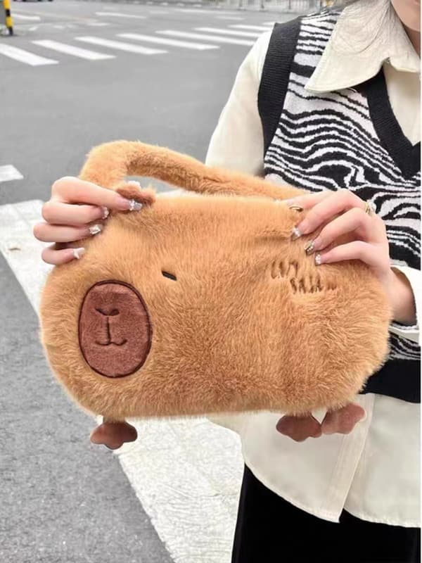 Gos- Kapibala plush bag cute capybara small backpack Hand withdrawals